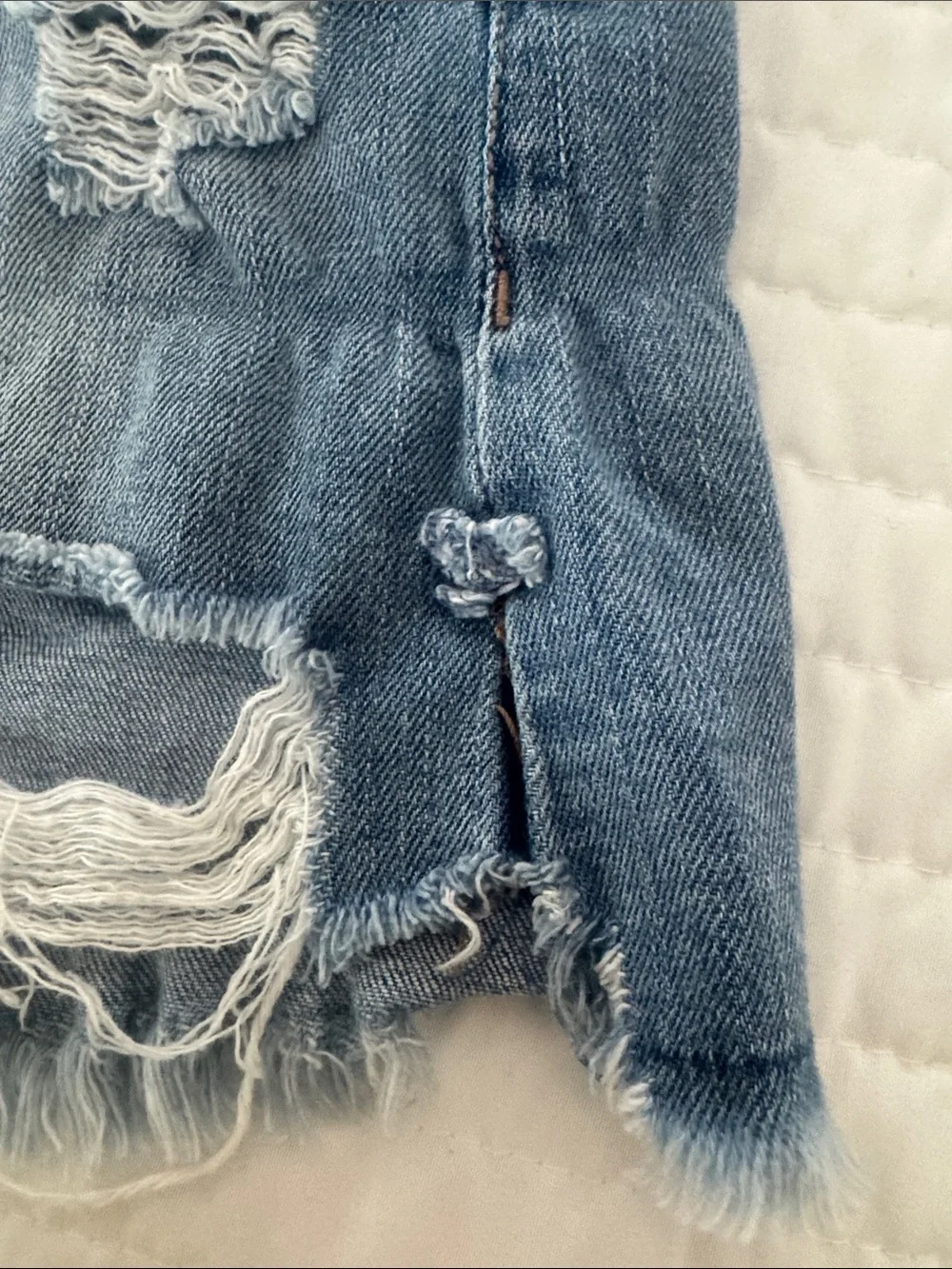 Distressed denim Shorts